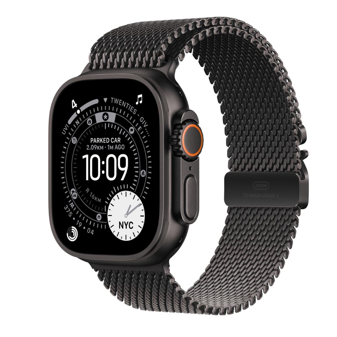 Apple Watch Ultra 3 avec bracelet milanais