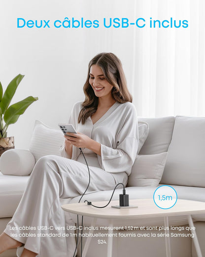 Chargeur rapide Anker 45 W avec câble USB-C
