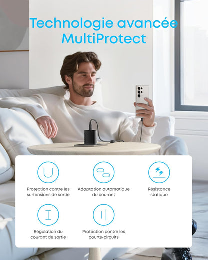 Chargeur rapide Anker 45 W avec câble USB-C
