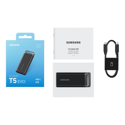 Samsung Disque SSD Externe Portable T5 EVO 8 To